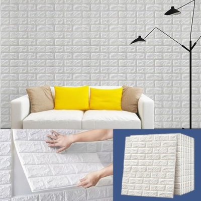 (5 Stück) Selbstklebende Backsteintapete mit 3D-Muster | BRICKSBY