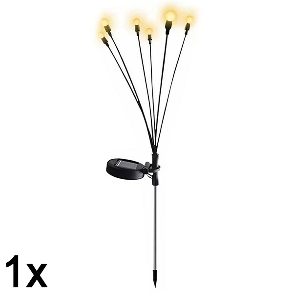 1x Solarlampe mit zwei Modi (6 Glühbirnen) | SOMPEX